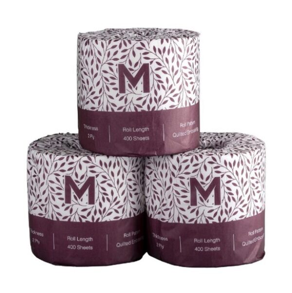 MP-Luxury Toilet Tissue, 3Ply, 250 Sheets P/Roll, 48 Rolls Carton