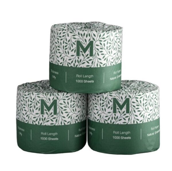 MP-Recycled Toilet Tissue, 1Ply, 1000 Sheets P/Roll, 48 Rolls Carton